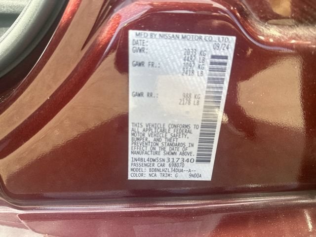 2025 Nissan Altima SV