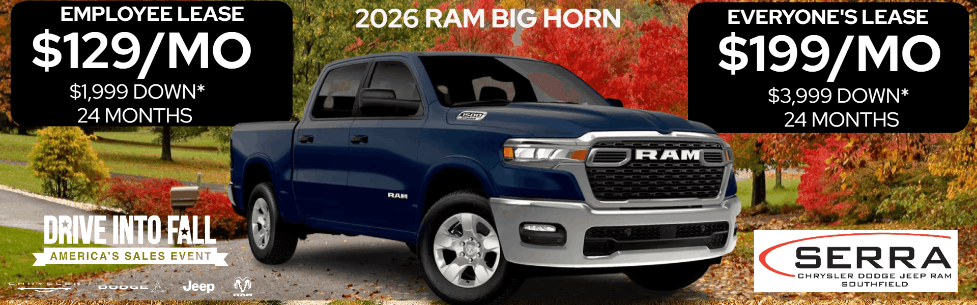 Lease as low as $129/mo.* 2026 Ram Bighorn